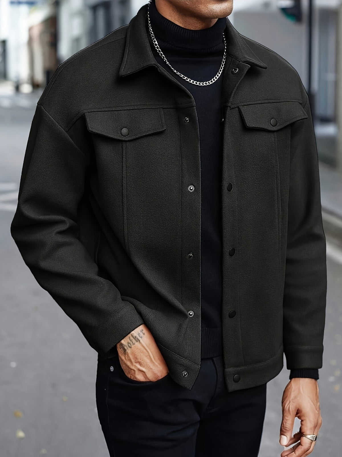 Aaron | Men's Stylish Button-Front Jacket