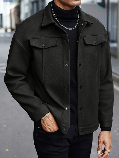 Aaron | Men's Stylish Button-Front Jacket