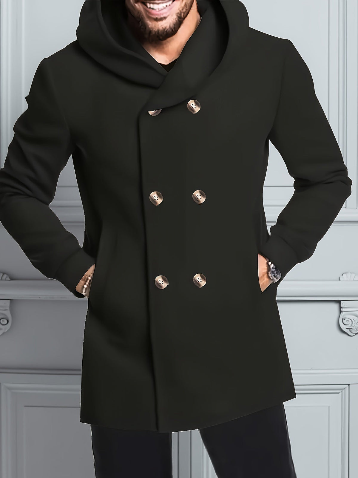 Harvey | Men's Classic Tweed Hooded Coat for Winter