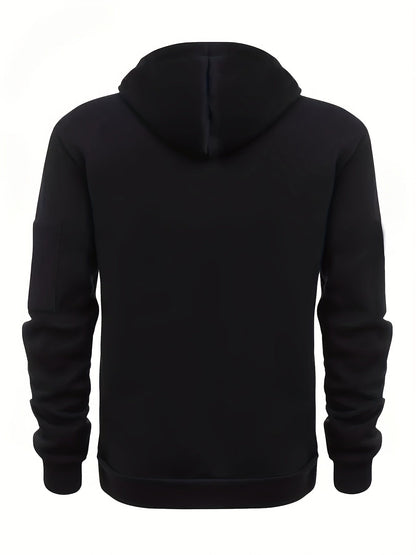 Callum | Men's Classic Solid Zip-Up Hoodie for Winter