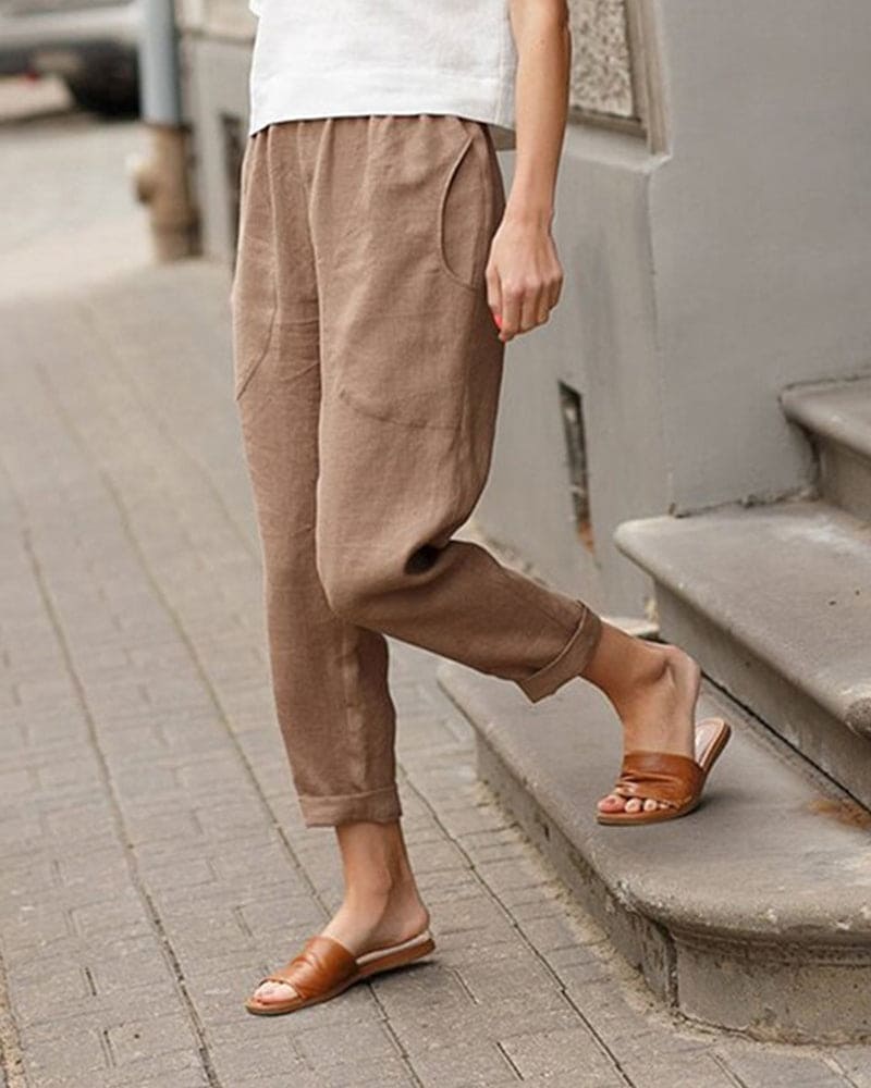 Diane | Lightweight Relaxed-Fit Trousers