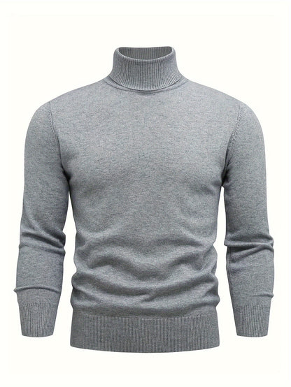 Ethan | Men's High-Neck Knit Jumper for Winter