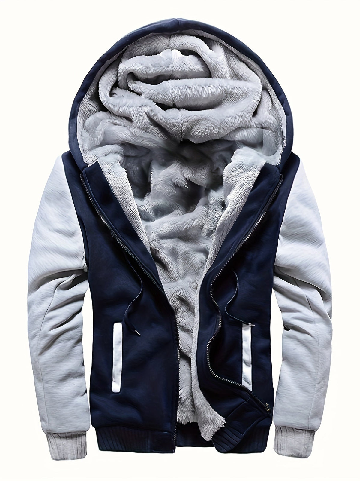 Cameron | Men's Cosy Fleece Hooded Jacket for Winter
