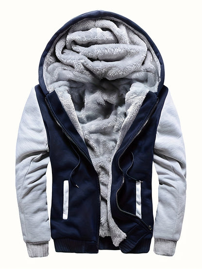 Cameron | Men's Cosy Fleece Hooded Jacket for Winter
