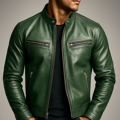 James | Men's Classic Biker Jacket