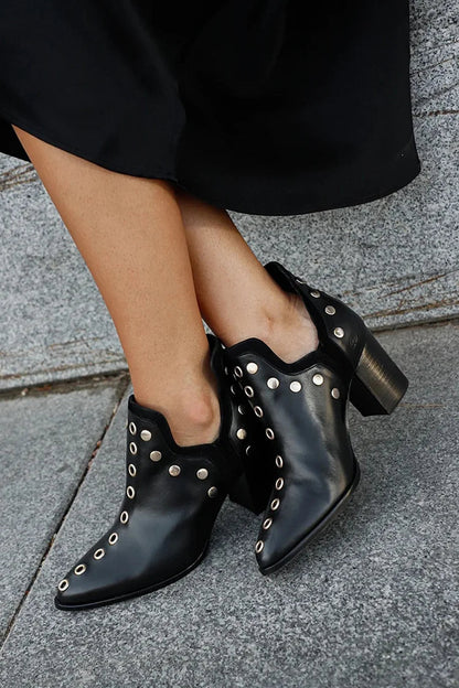 Yolanda | Women's Ankle Boots with Stylish Stud Details
