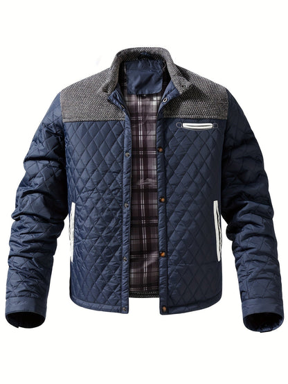 Frank | Men's Colour-Block Stand-Collar Jacket
