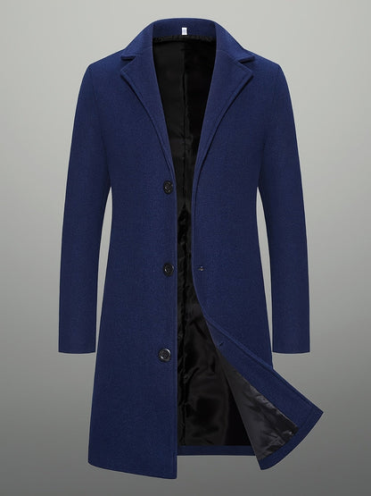 Oscar | Men's Mid-Length Tweed Coat for Winter