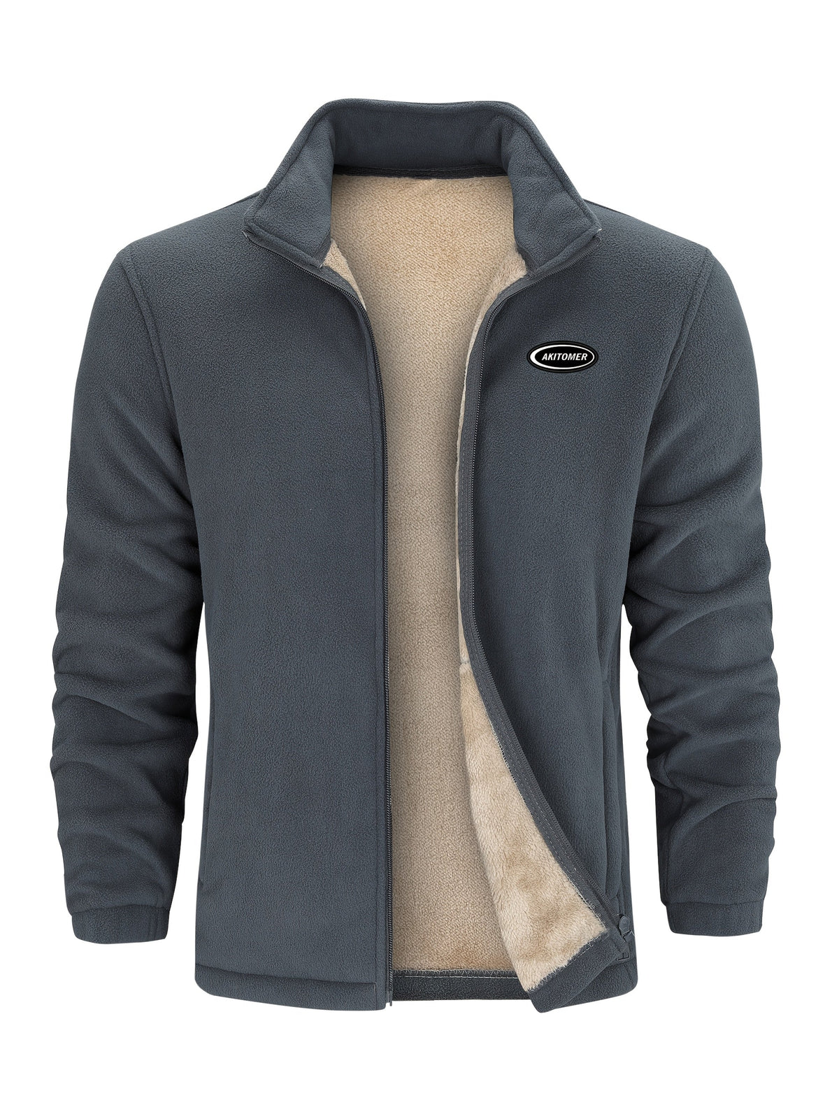 William | Men's Stand-Collar Fleece Jacket for Winter