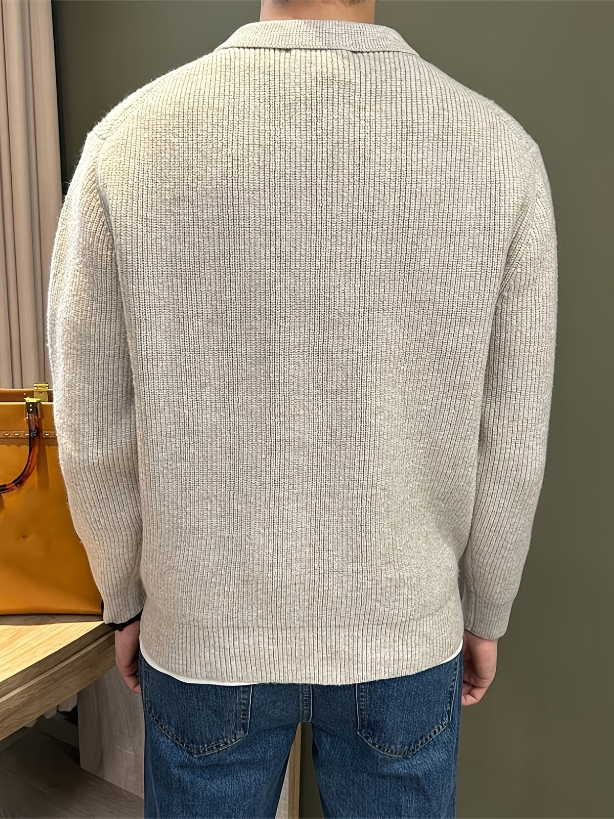 Albie | Men's Premium Ribbed Polo Jumper