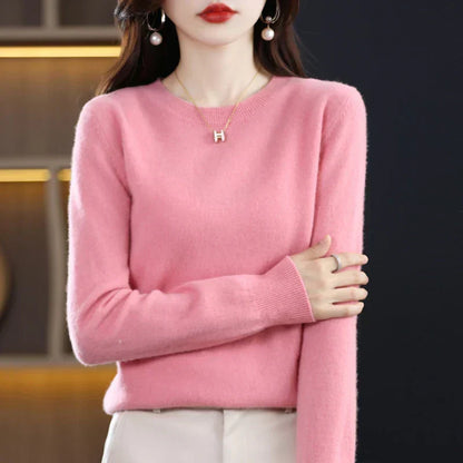 Luxurious 100% Pure Wool Cashmere Jumper for Winter
