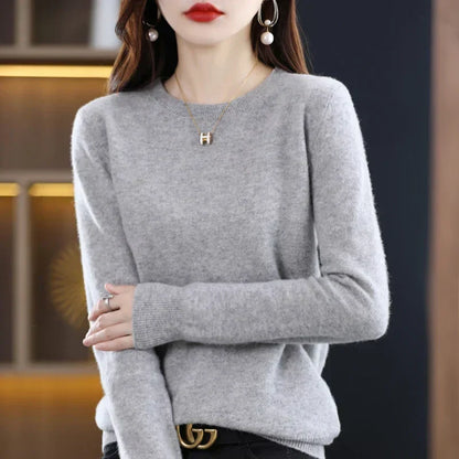 Luxurious 100% Pure Wool Cashmere Jumper for Winter