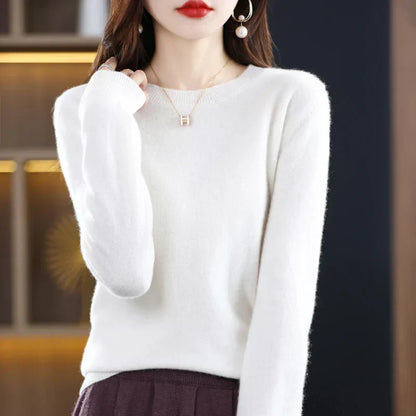 Luxurious 100% Pure Wool Cashmere Jumper for Winter