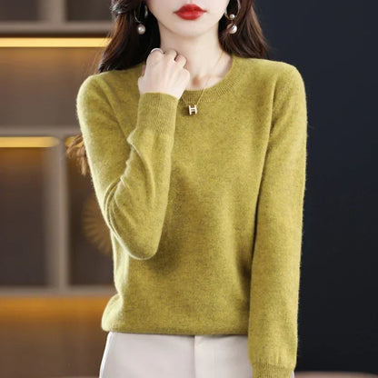 Luxurious 100% Pure Wool Cashmere Jumper for Winter