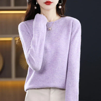 Luxurious 100% Pure Wool Cashmere Jumper for Winter