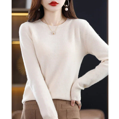 Luxurious 100% Pure Wool Cashmere Jumper for Winter