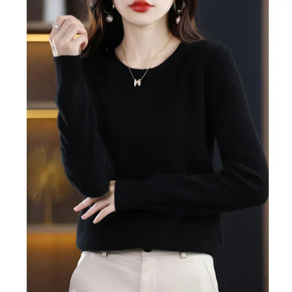 Luxurious 100% Pure Wool Cashmere Jumper for Winter