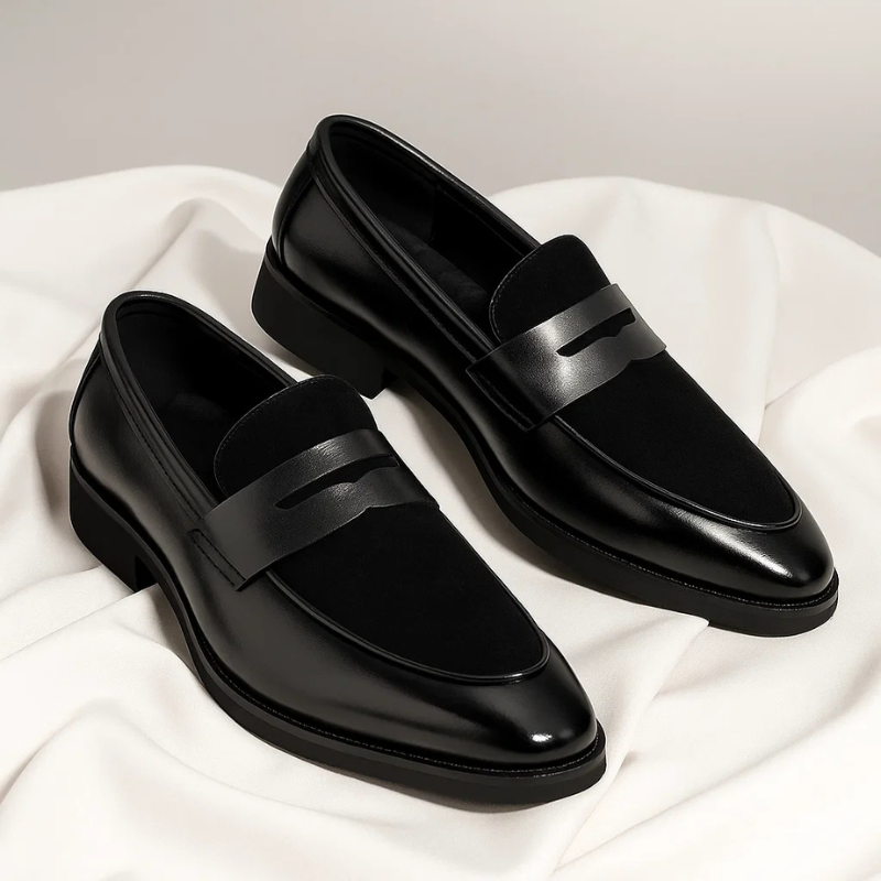 Cameron | Men's Suede Penny Loafers