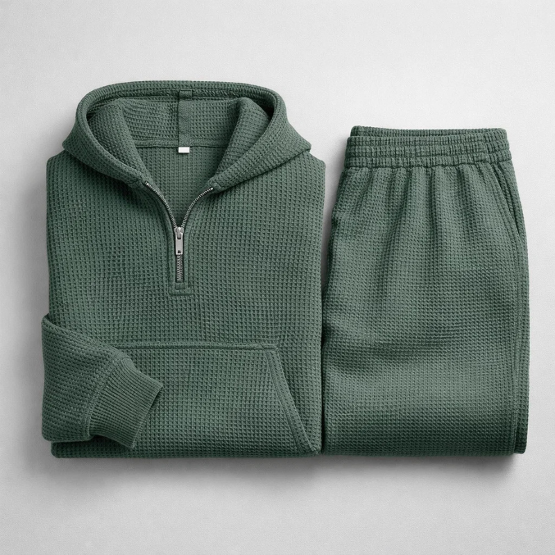 Edward | Men's Cosy Waffle-Knit Set