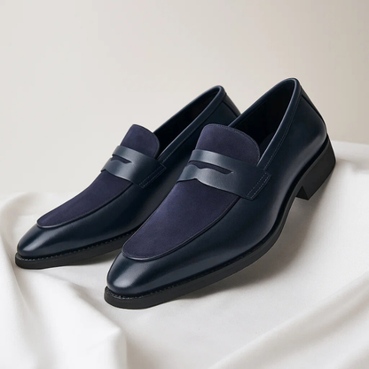 Cameron | Men's Suede Penny Loafers