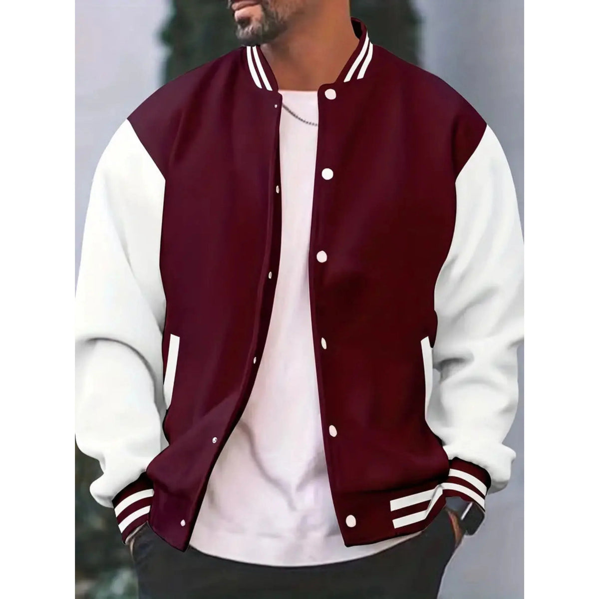 Logan | Men's Classic Varsity Bomber Jacket