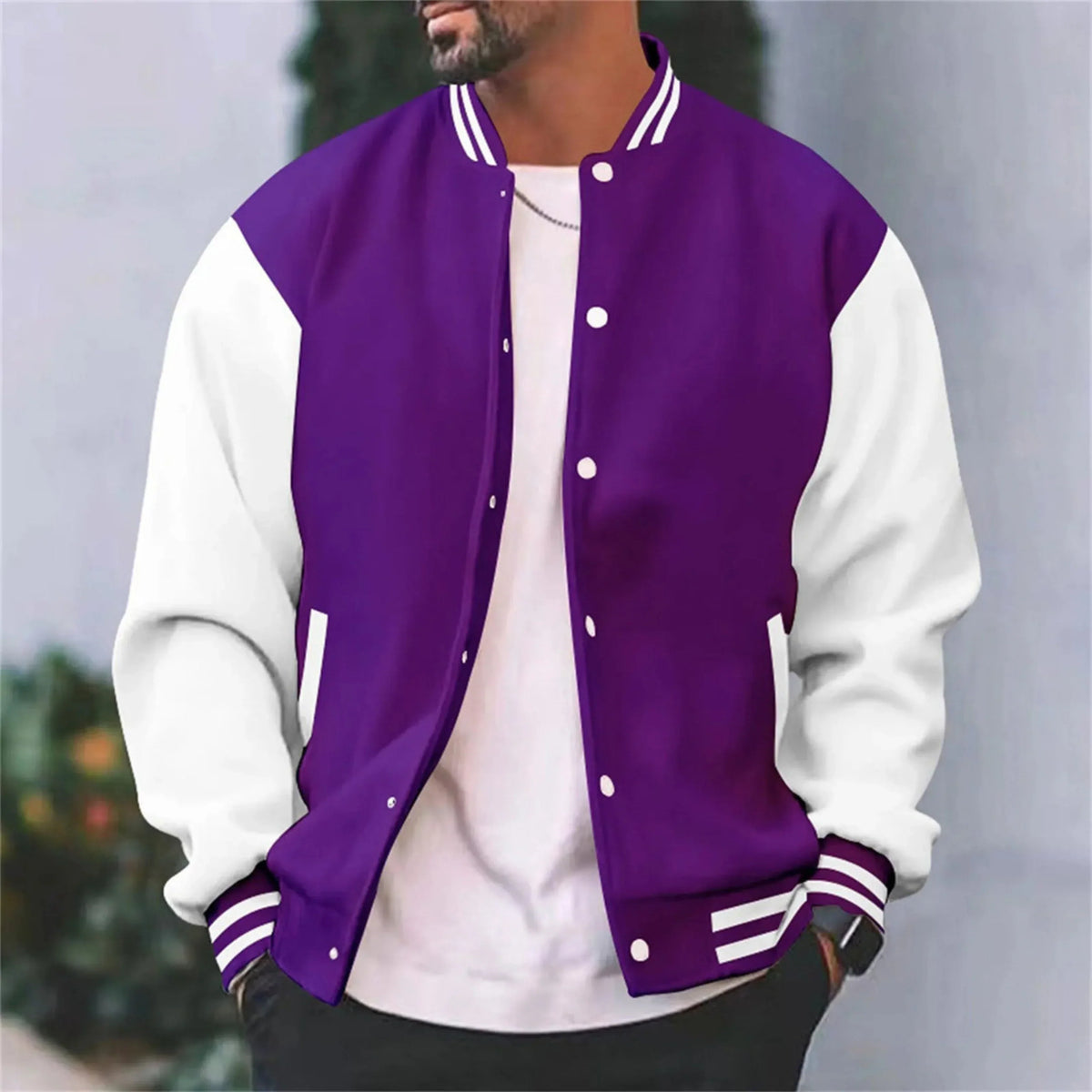 Logan | Men's Classic Varsity Bomber Jacket
