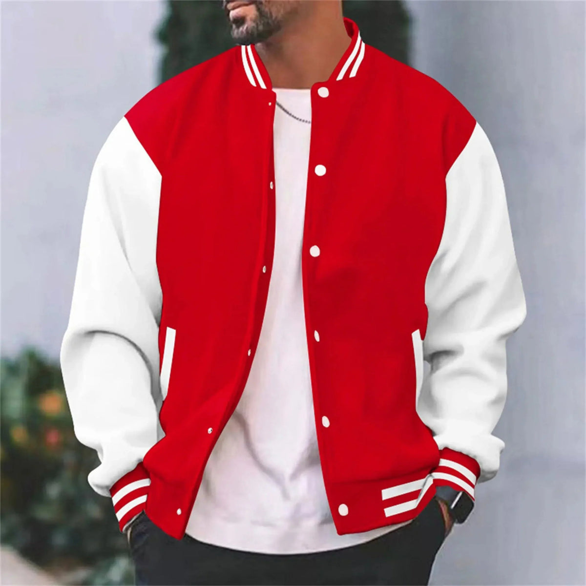 Logan | Men's Classic Varsity Bomber Jacket