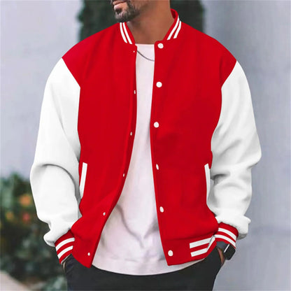 Logan | Men's Classic Varsity Bomber Jacket