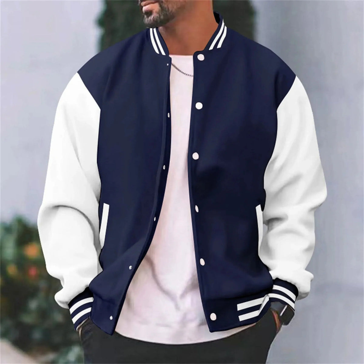 Logan | Men's Classic Varsity Bomber Jacket