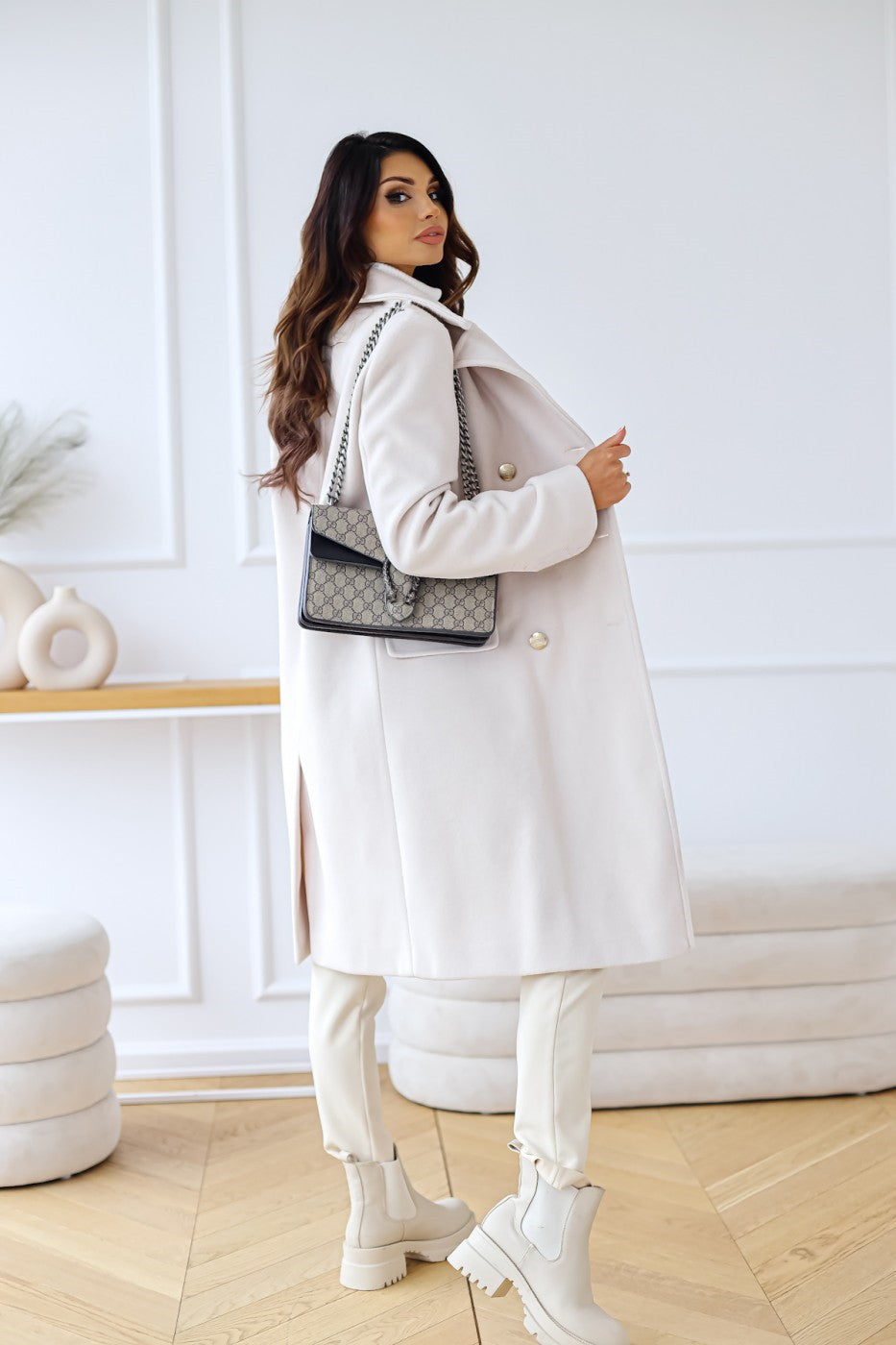 Emily | Women's Elegant Double-Breasted Coat for Winter