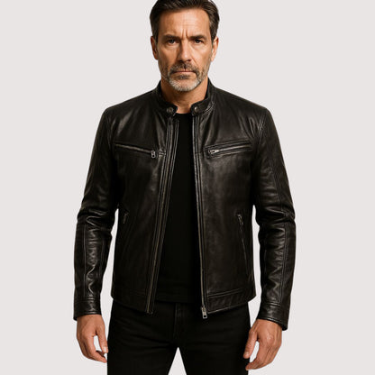 Euan | Men's Stylish Faux Leather Jacket