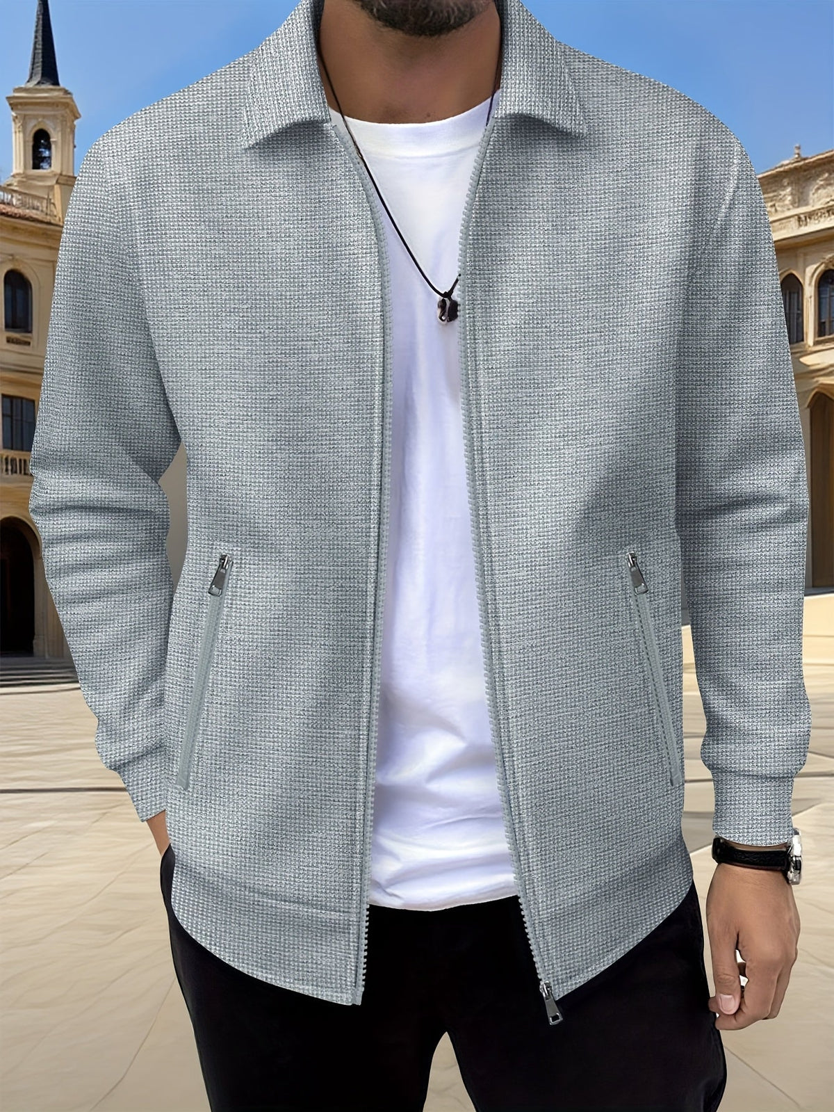 Frank | Men's Stylish Zip-Up Jacket