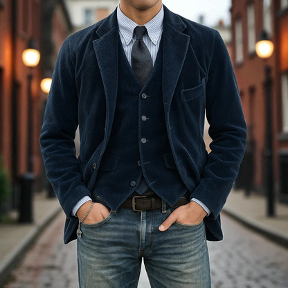 Reuben | Men's Elegant Corduroy Blazer Suit