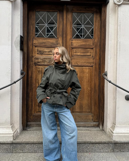 Amabel | Women's Stylish Cropped Trench Coat