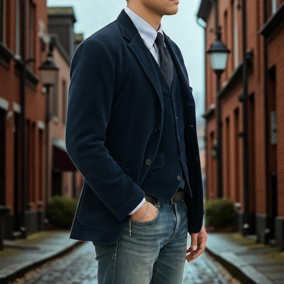 Reuben | Men's Elegant Corduroy Blazer Suit
