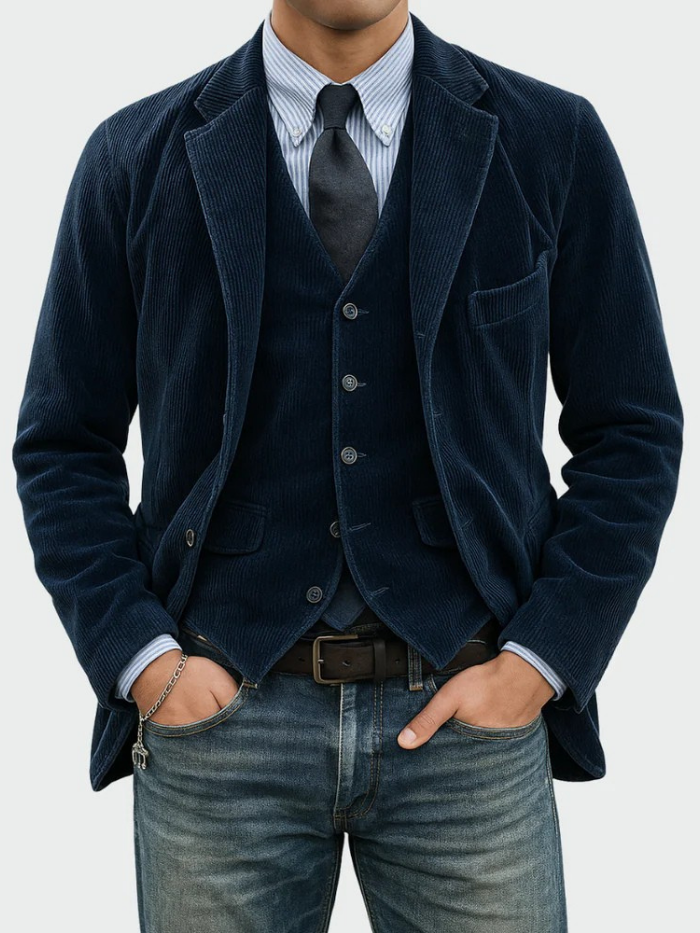 Reuben | Men's Elegant Corduroy Blazer Suit