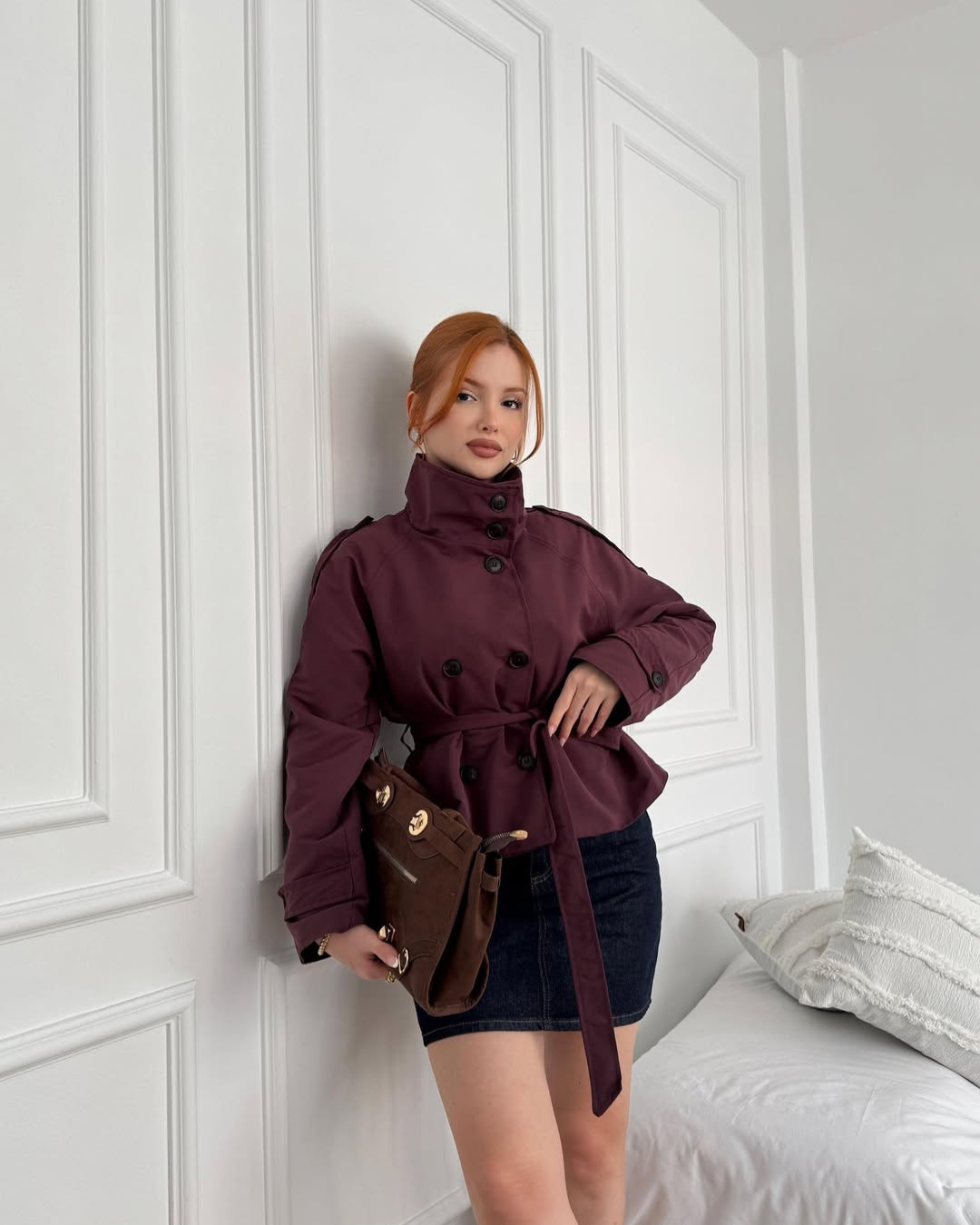 Amabel | Women's Stylish Cropped Trench Coat