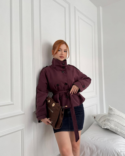 Amabel | Women's Stylish Cropped Trench Coat