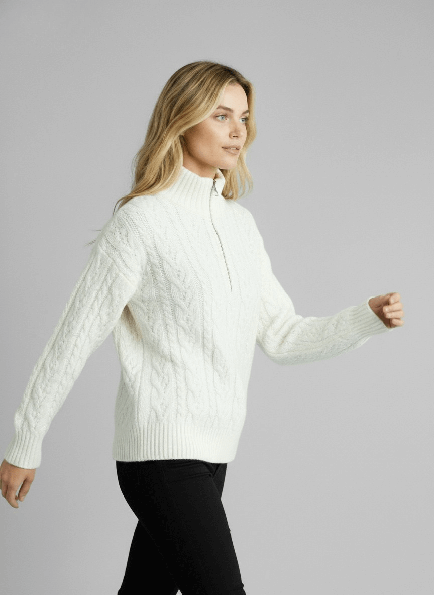 Amy | Zip-Up Jumper for Winter