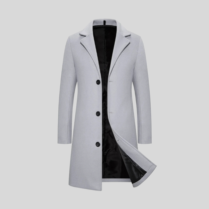 Freddie | Men's Elegant Long Coat for Winter