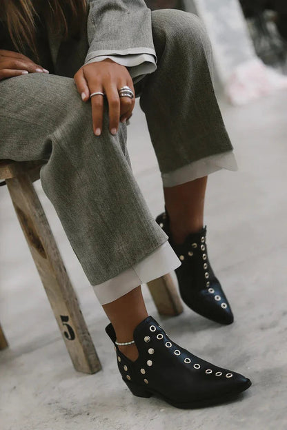 Ursuline | Women's Ankle Boots with Elegant Stud Detailing