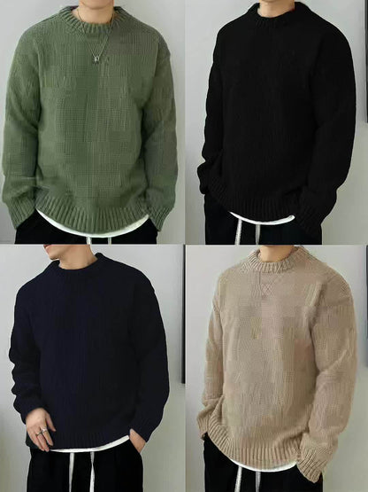 Quentin | Men's Solid-Knit Crewneck Jumper for Winter