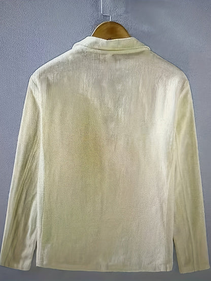 Nathan | Men's Classic Cotton Lapel Jacket