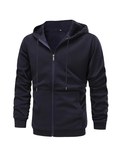 Ross | Men's Fleece-Lined Zip-Up Hoodie for Winter