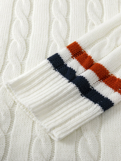 Toby | Men's Preppy V-Neck Jumper for Winter