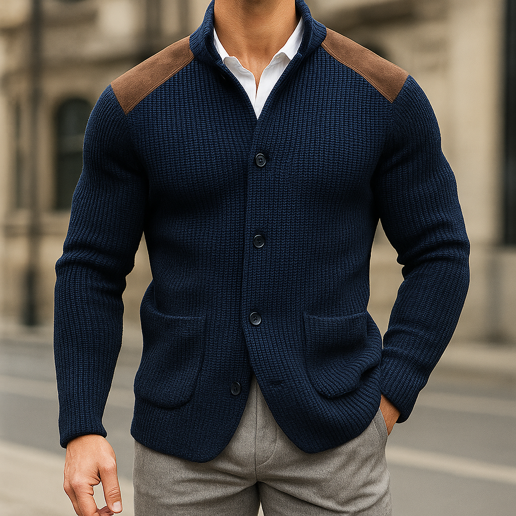 Isaac | Men's Textured Knit Blazer