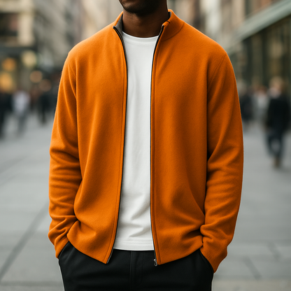 George | Men's Zip-Up Knit Cardigan for Winter