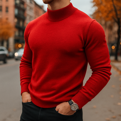 Leo | Men's Stylish Half-Collar Pullover Jumper for Winter