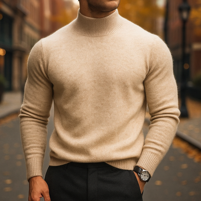 Leo | Men's Stylish Half-Collar Pullover Jumper for Winter