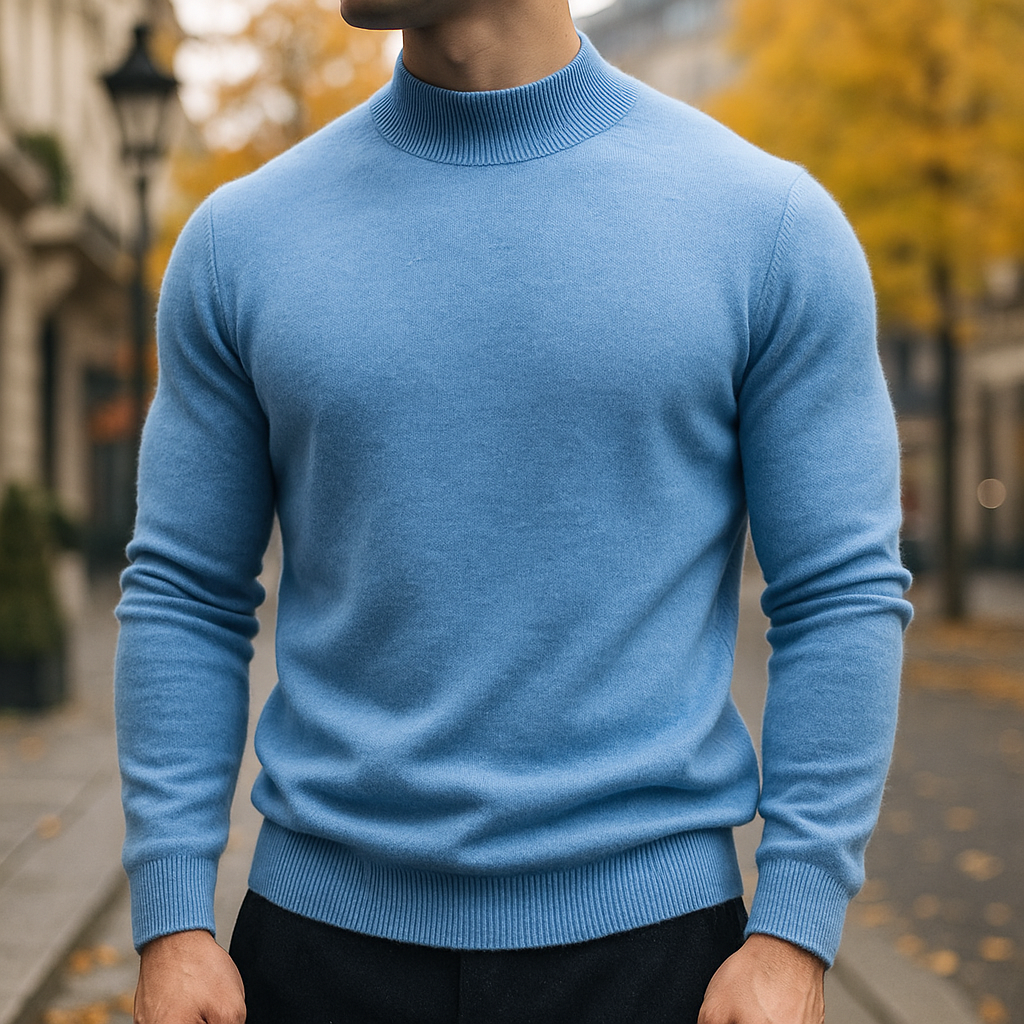 Leo | Men's Stylish Half-Collar Pullover Jumper for Winter